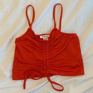 Capella Red Crop Scrunched